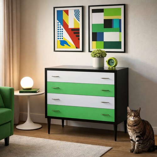 Comò vintage legno - comò,
