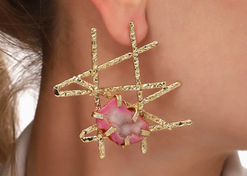 Orecchini olaccati oro 18k - olaccati,