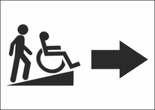 CARTELLO SEGNALETICO - rampa