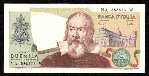 2000 lire galileo - lire, galilei