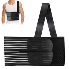 Fascia a Coste Rotte Unisex, Fascia Toracica Elastica a Coste Traspirante, Tutor