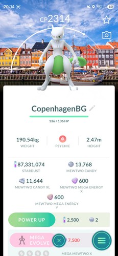 Pokemon shiny mewtwo bg - go,