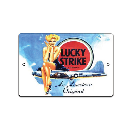 Insegna lucky strike metallo - lucky,