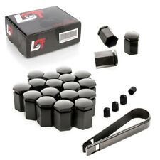 20X Coprimozzi Coperture Dadi Ruota Lunghi 17 Mm Neri Per OPEL