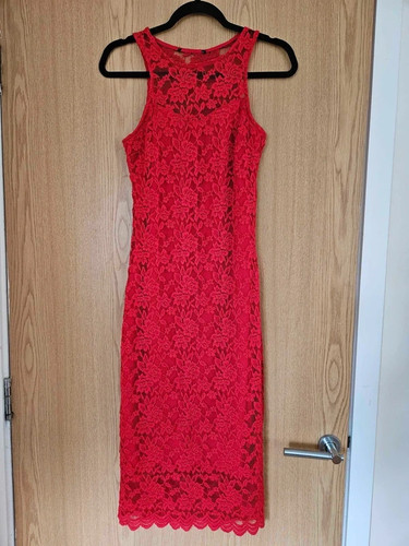 Abito midi zara rosso - zara,