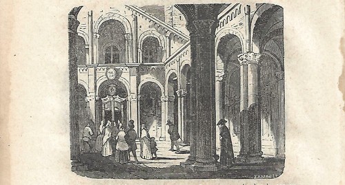Stampa antica milano basilica - antica,