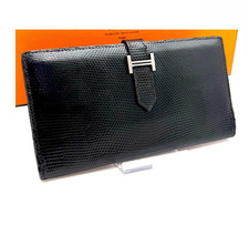 HERMES BEARN Lizard Wallet -
