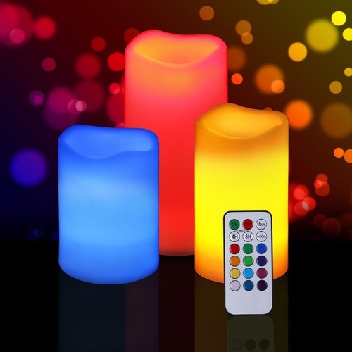 Set candele led luce rgb - candele,