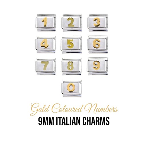 Charm italiano numero 9mm