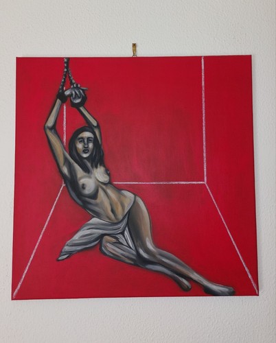 Dipinto quadro acrilico - , su