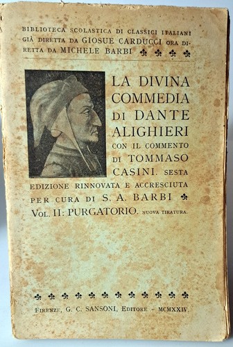 Libro divina commedia di - la,