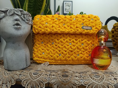 Borsa uncinetto fatta - uncinetto,