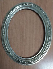 Cornice IN LEGNO MDF OVALE 050MO ARGENTO MECCA+TRECCIA largh.3 H.2.7 BATT.1 CM