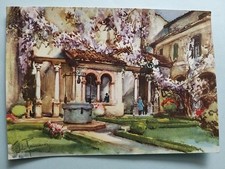 Acquerello Aldo Raimondi - Verona - Tomba di Giulietta.