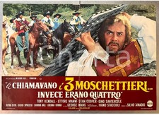 1973 Tony KENDALL Gino SANTERCOLE "Li chiamavano i 3 moschettieri" - Fotobusta
