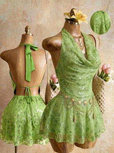 Abito donna corto drappeggiato