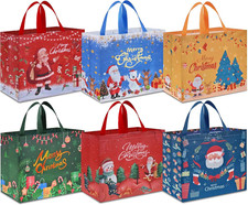 6Pcs Grandi Borsa Regalo Di