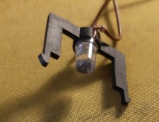 Lampada ricambio a led da 5 mm con supporto per treni Lima HO con motore G