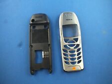 NOKIA 6310 6310i Front Back Cover ARGENTO custodia custodia guscio cellulare anteriore sciarpa