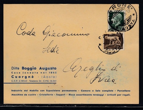 Biglietto commerciale cuorgnè - biglietto,