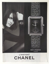 Pubblicita' Chanel L'Istant Boy Friend Tweed Watch Advertising Werbung 2017 (R3)