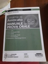 L'ESAME DI AVVOCATO  - MANUALE PER LA PROVA ORALE  - AA.VV. - Edizioni