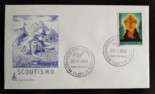 Italia 1968 fdc scautismo - italia,