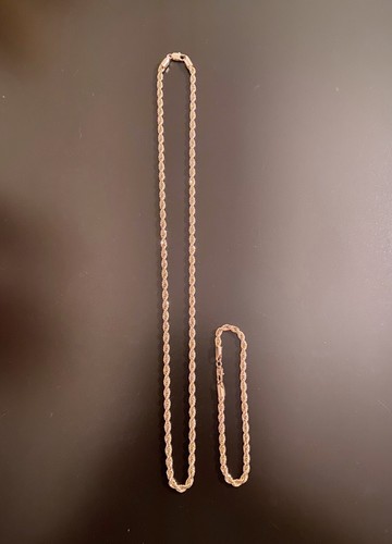Catena oro corda - catena, 24in