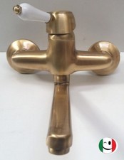 GRUPPO RUBINETTO LAVELLO A MURO MONOCOMANDO  "BELLE EPOQUE" - BRONZATO - BRONZO