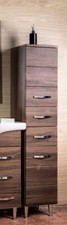 Colonna Bagno Antonella 2 Ante + 2 Cassetti 33x33x160 cm Noce 160 NOCE DecHome