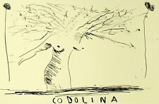 Aldo Mondino CODOLINA incisione 30x40 no lodola cascella picasso boetti schifano