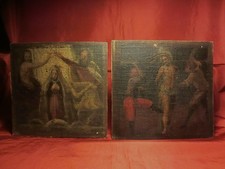 COPPIA DI DIPINTI AD OLIO SU
