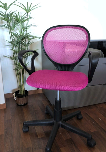 Sedia ufficio rete - ufficio, rosa