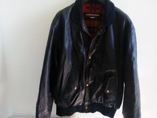 Chevignon Giacca In Pelle Porte Avion Colore Nero Taglia XXLARGE , vintage