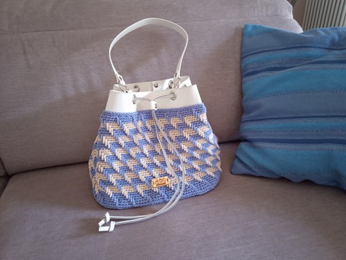 Borsa uncinetto handmade fatta - uncinetto,
