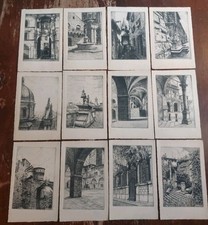  ACQUAFORTE CARTOLINA BRESCIA ARTISTICA PITTORE G. NINO RAMORINO BOTTEGA D' ARTE