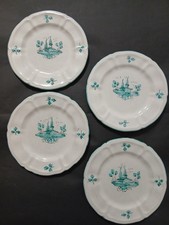 4 Piatti in Ceramica decorati