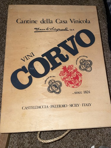 Scatola vini corvo legno - corvo,