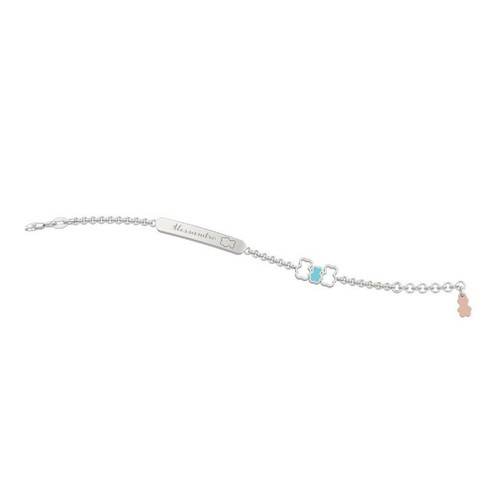 Bracciale nanan con targhetta - bracciale,
