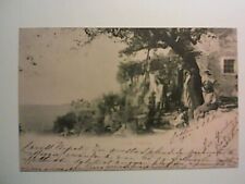 CASA RUSTICA ANIMATA GRUPPO FAMIGLIARE DONNE STENDONO PANNI BAMBINI 1912 ALBESE