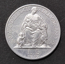 Vaticano pio xii lire 1947 - xii,