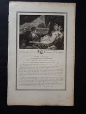 incisioni Galerie Palais Royal 1786: Filippo II e la sua bella - Tiziano