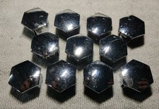 x11 Tappi cromati Copertura Dadi Mozzo Citroen Peugeot DS 17mm bulloni ruota 