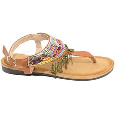 Sandalo cuoio basso infradito