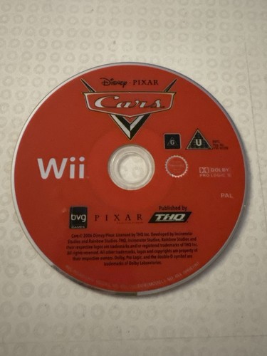 Disney pixar cars nintendo - disney, wii