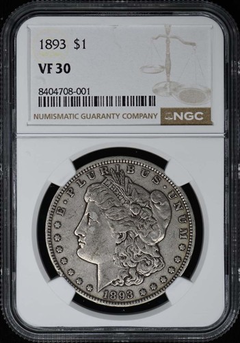 1893 morgan dollar ngc - morgan,