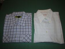 CAMICIA ANTICO BORGO E CAMICIA FOLLIE TAGLIA FORTE 45 MEZZA MANICA LOTTO 2 PEZZI