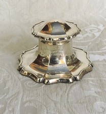 Scrivania argento sterling calamaio Martin Hall & Co Ltd Sheffield 1913 Calamaio argent