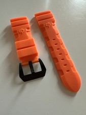 Cinturino Gomma Accordeon Panerai 26 mm Arancione