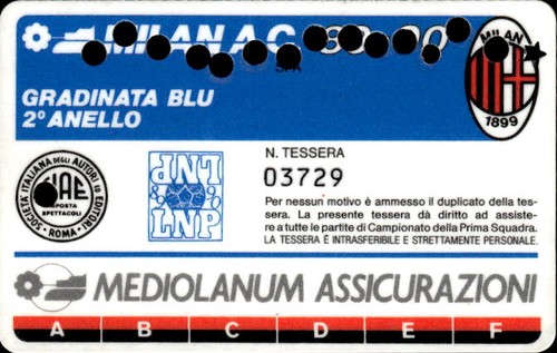 Biglietto stadio milan - biglietto,